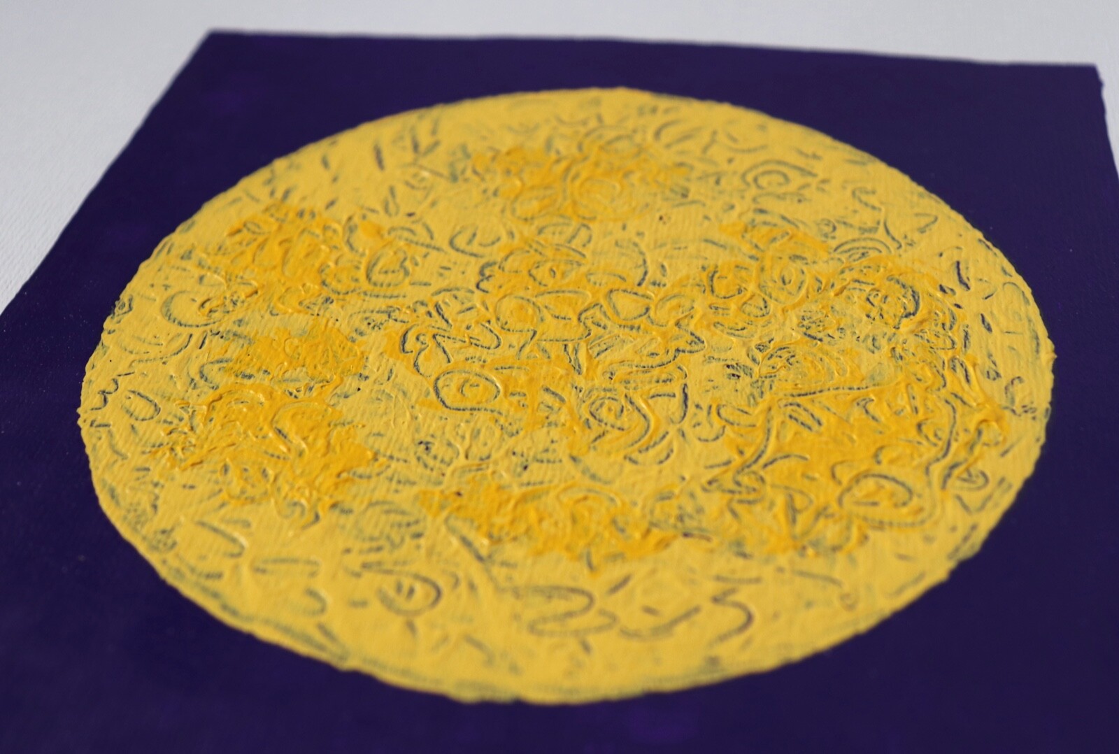 Original CohAn Painting Acrylic on Paper Titled «Sphere #1» Online Art Show Sale