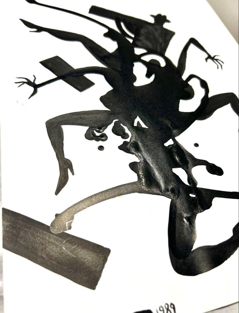 MARK KOSTABI BAGGAGE CLAIM 1989 Signed Sheet Only Rare Vintage Collectible Art
