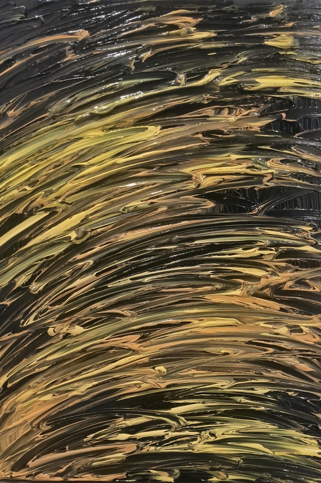 Trey Coppland, Delight Abstract Acrylic Painting, 24×30 in, 2026 Signed