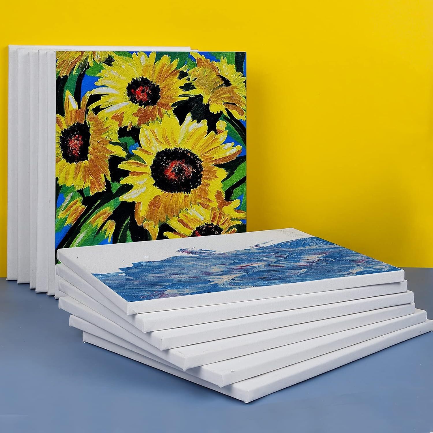 12 Pack Canvases for Painting with 11×14 Painting Canvas for Oil & Acrylic Pa…