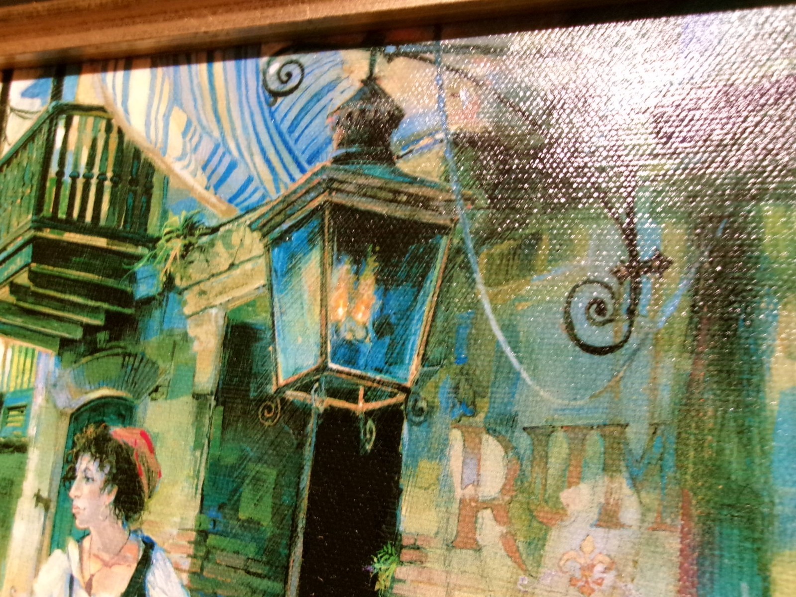 TOMMY G THOMPSON «WAITING FOR LAFITTE» 13/450~FRAMED OIL PAINTING W/ CERTIFICATE