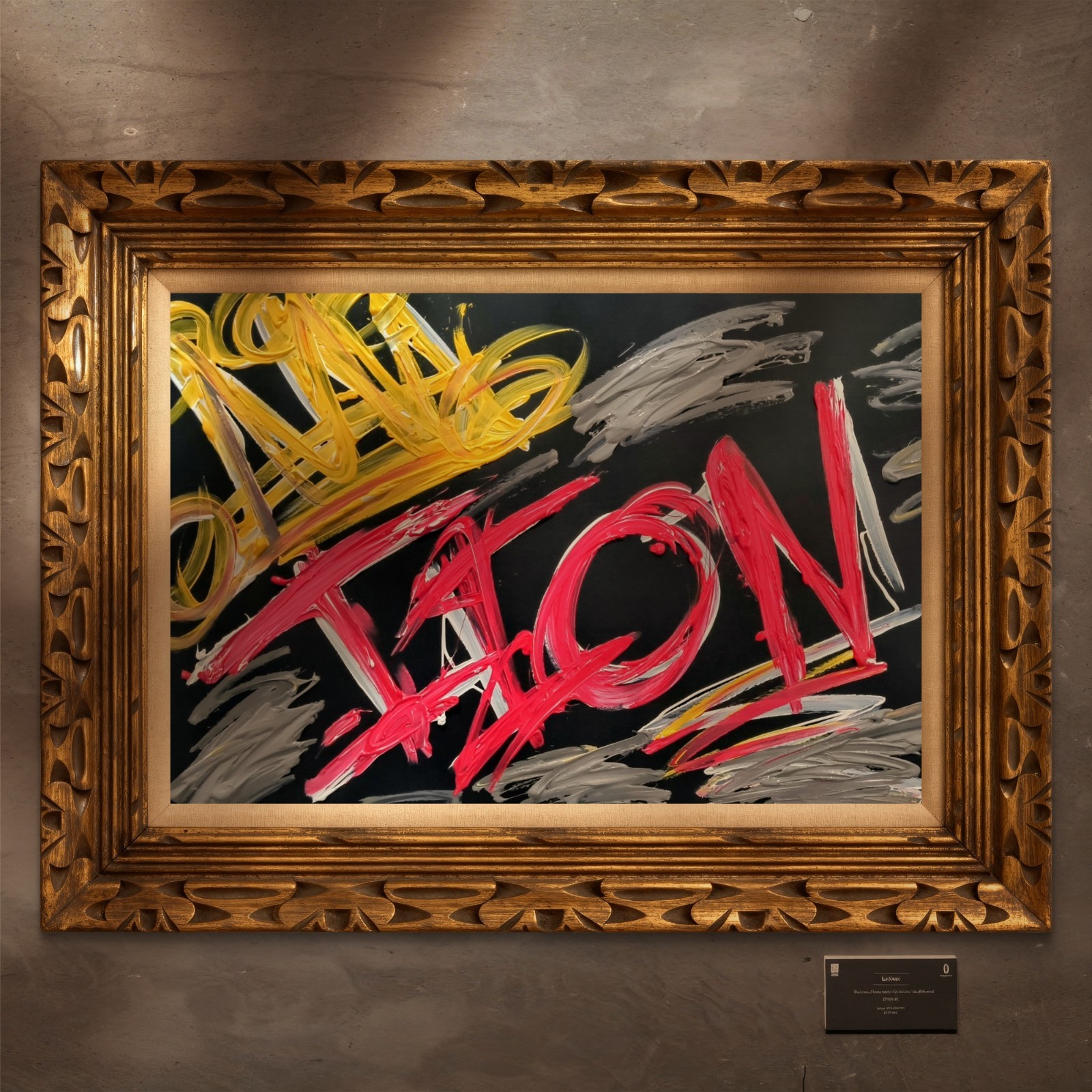 Trey Coppland, ICON Abstract Graffiti Acrylic Painting, 24+36 in, 2026, Signed