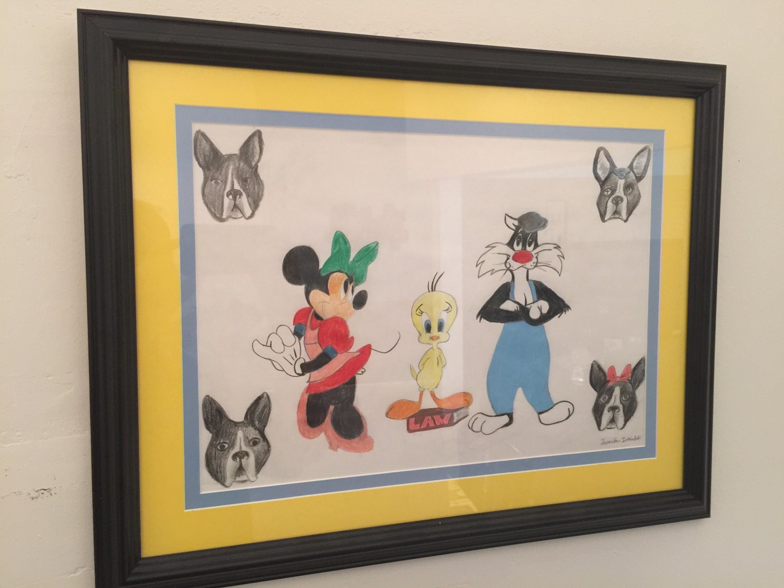 Nursery Wall Framed Cartoon Art Decoration