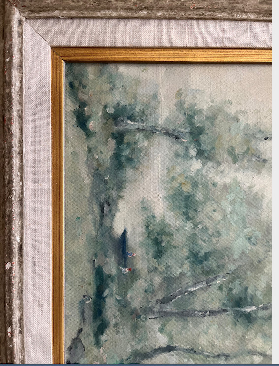 FABULOUS SIGNED ANDRE GISSON POST IMPRESSIONIST LANDSCAPE Museum Frame