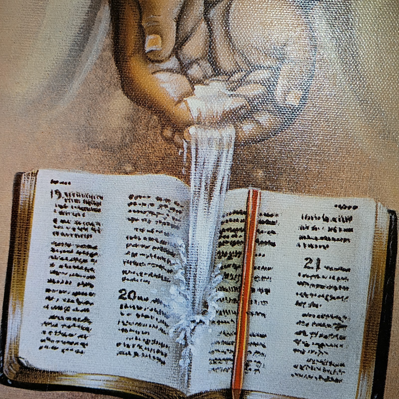 «Living Waters»— lithograph on canvas, Reproduction, framed, 2003