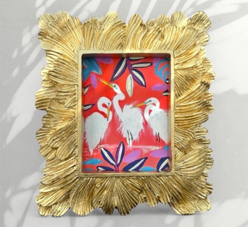 Mini Framed Print of Handmade Painting • Bird Lovers • Animal Lovers • Gift Idea