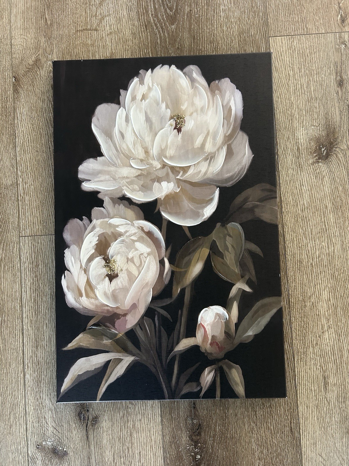 23 x 15 Floral Pattern Painting On Canvas For Wall Art