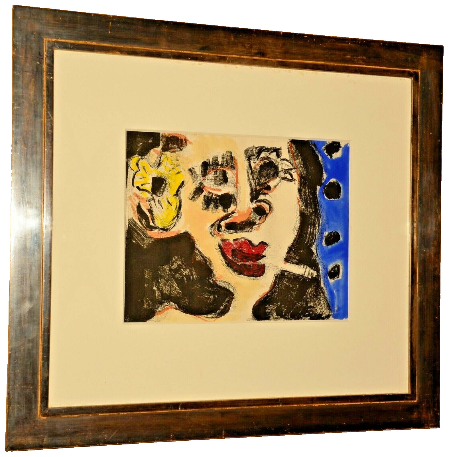 PETER KEIL Original Signed Female Smoking Modern Figure Portrait Oil Painting