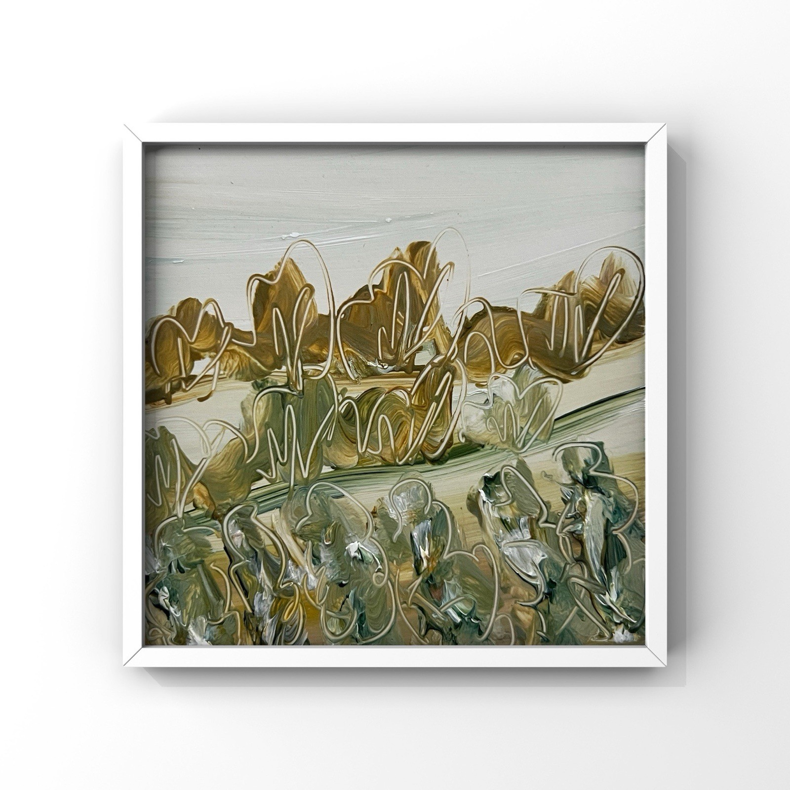 English Countryside Landscape Triptych Cotswolds Village Meadow Cottage Painting