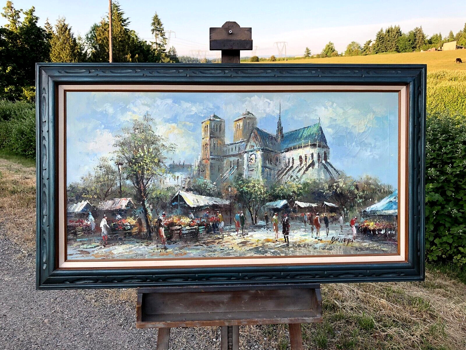 Caroline C Burnett (1877-1950), Original Impressionistic Oil Painting. Signed