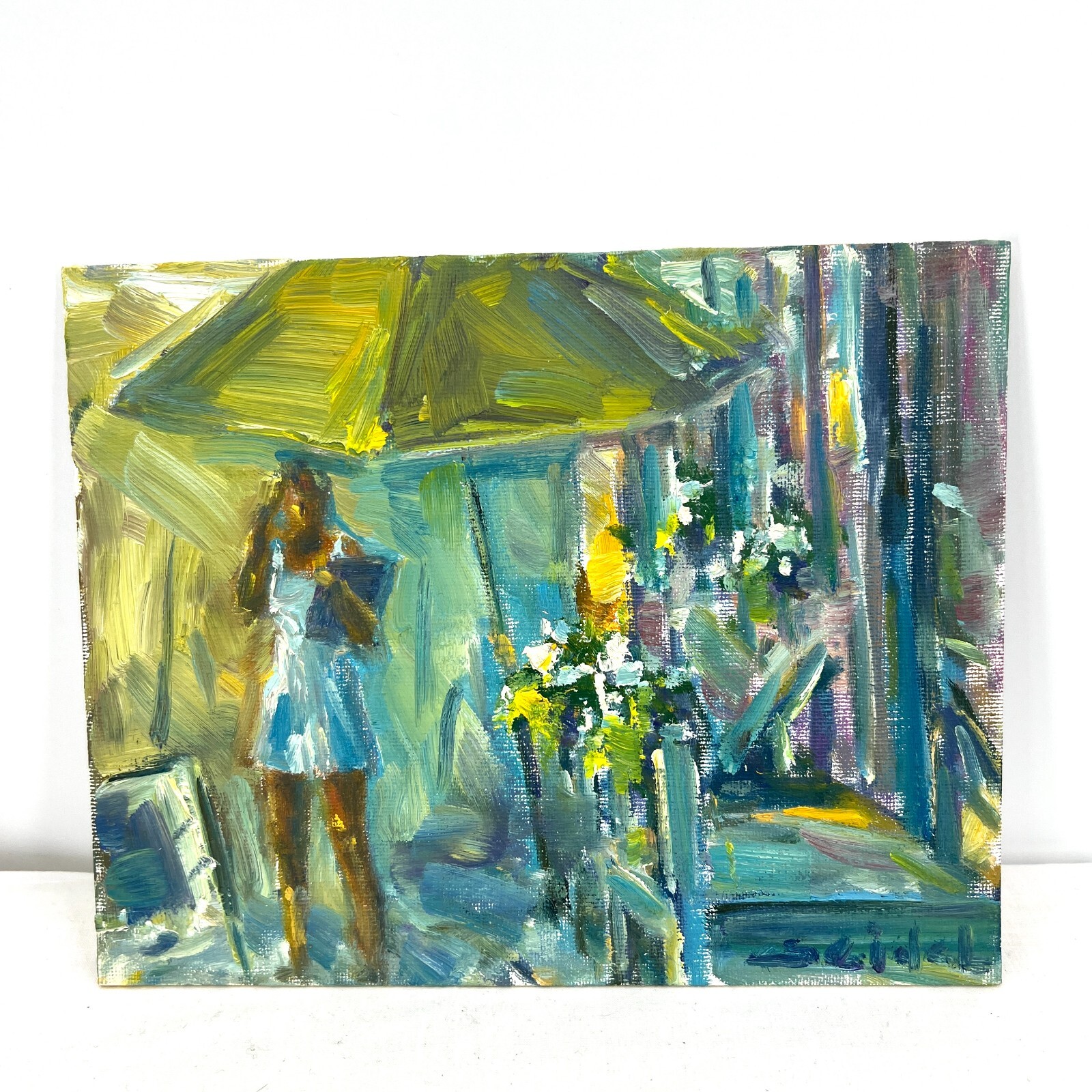 Original Artwork Study 8”x10” Oil On Canvas Panel Hostess Tadeusz Seidel