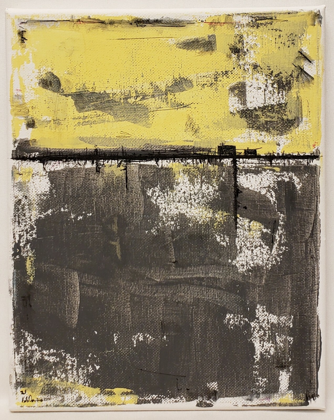 No.942 Original Abstract Modern Minimal Contemporary Painting By K.A.Davis