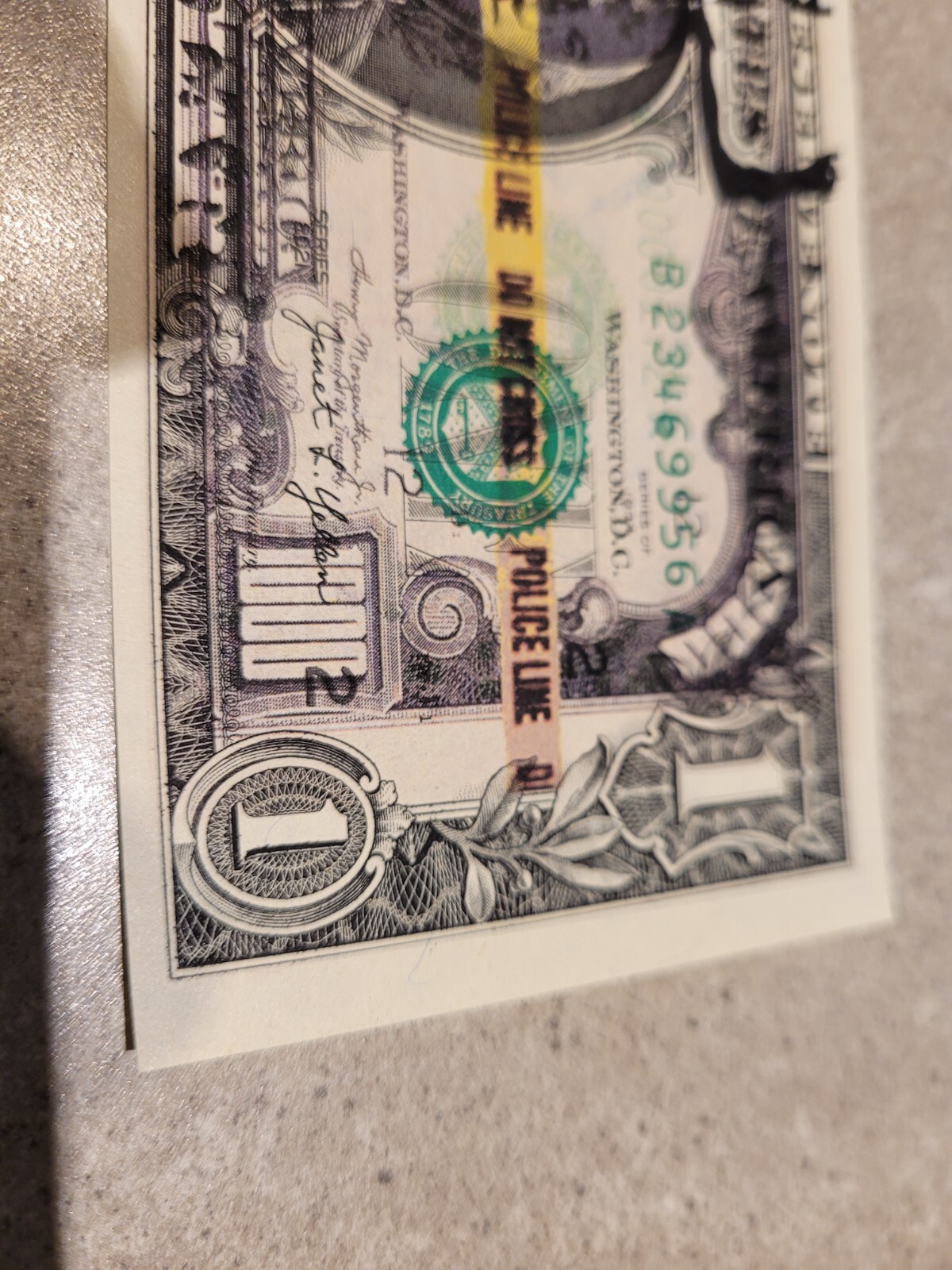 U.S 1 dollar bill Real Pop Art Original Signed Death NYC BANSKY Racer RARE FIND