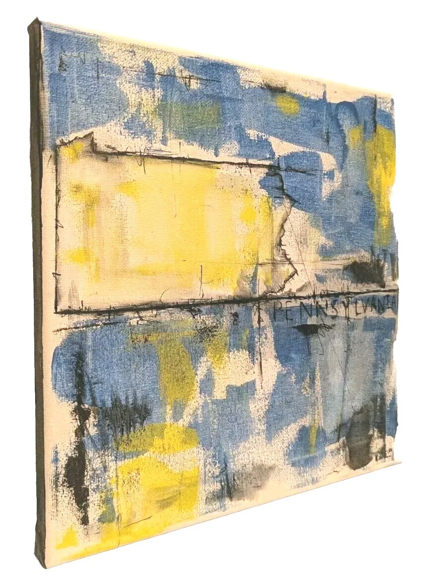 Original Abstract Minimal Textured Painting By K.A.Davis » Pennsylvania «