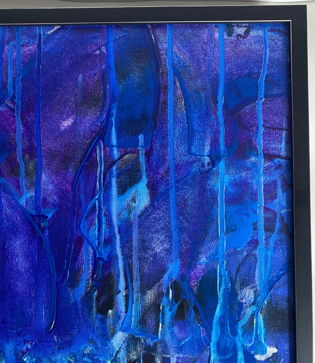 Beautiful Original Abstract Wall Art Painting On Canvas PROFESSIONALLY FRAMED!