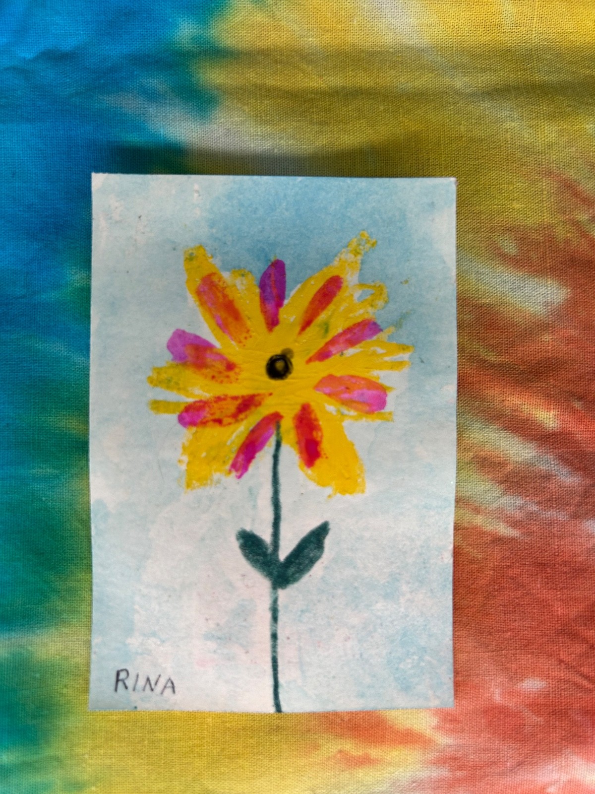 You Choose 🌸🌿🌼 Flower Art Card ACEO Original Tiny Painting by Miss Rina