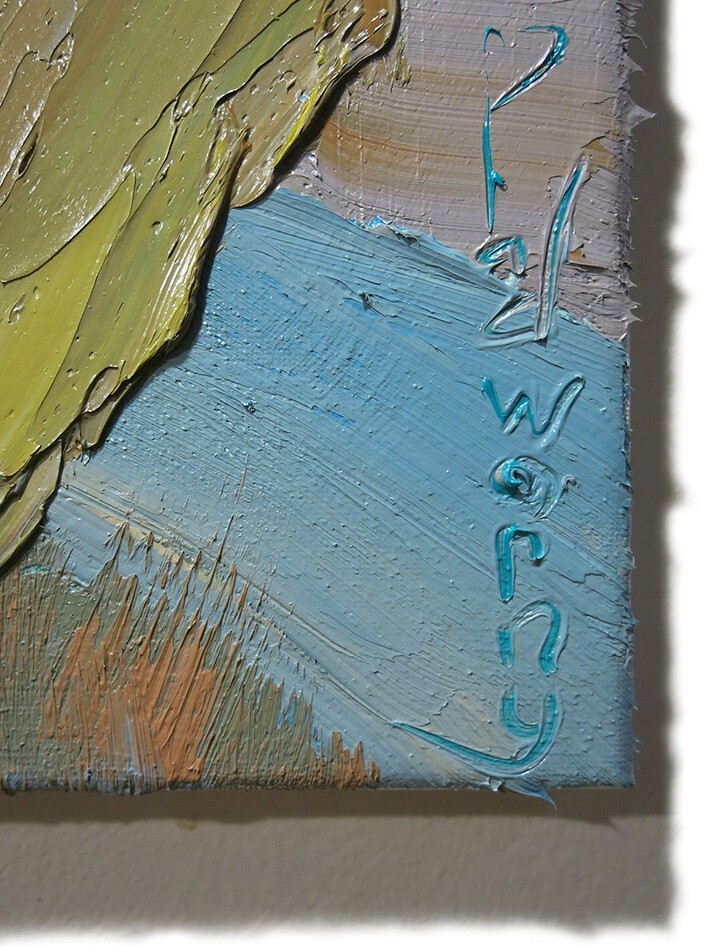 ORIGINAL OIL█PAINTING█VINTAGE█IMPRESSIONISM█ART REALIST SIGN ABSTRACT LANDSCAPE