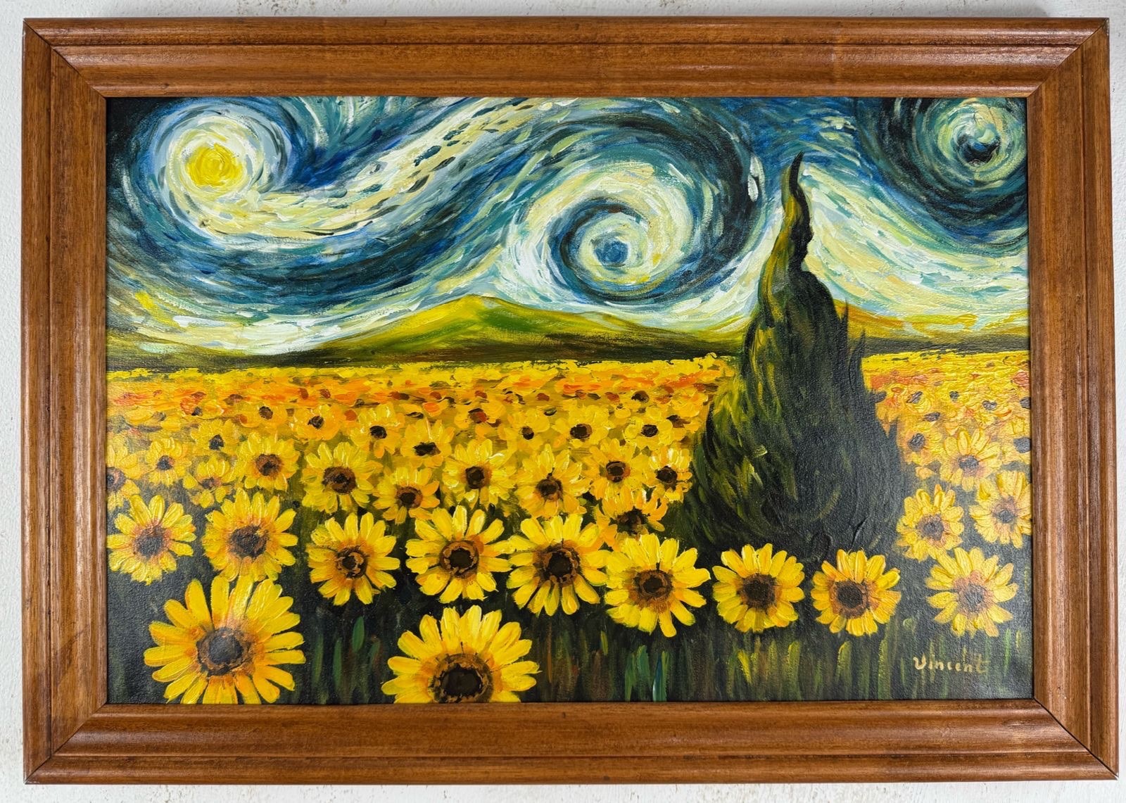 Vincent van Gogh (Handmade) Oil On Canvas Painting signed and stamped