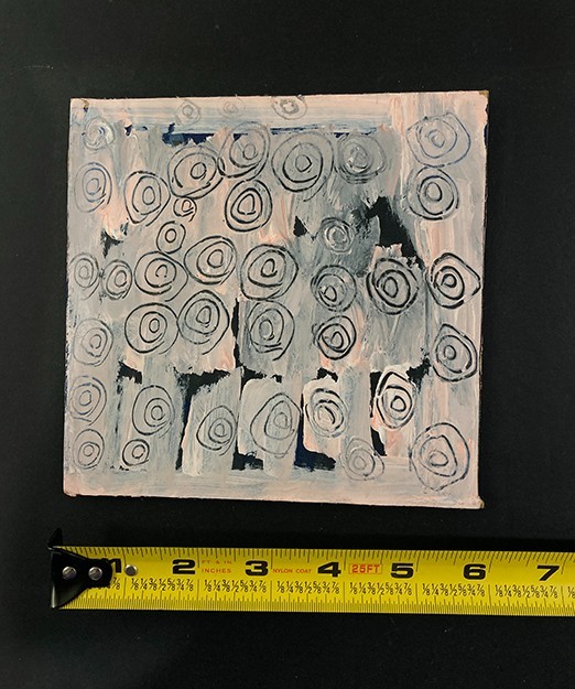 Abstract Painting Original Acrylic & Ink Expressive Modern Art Pink Miz Katie