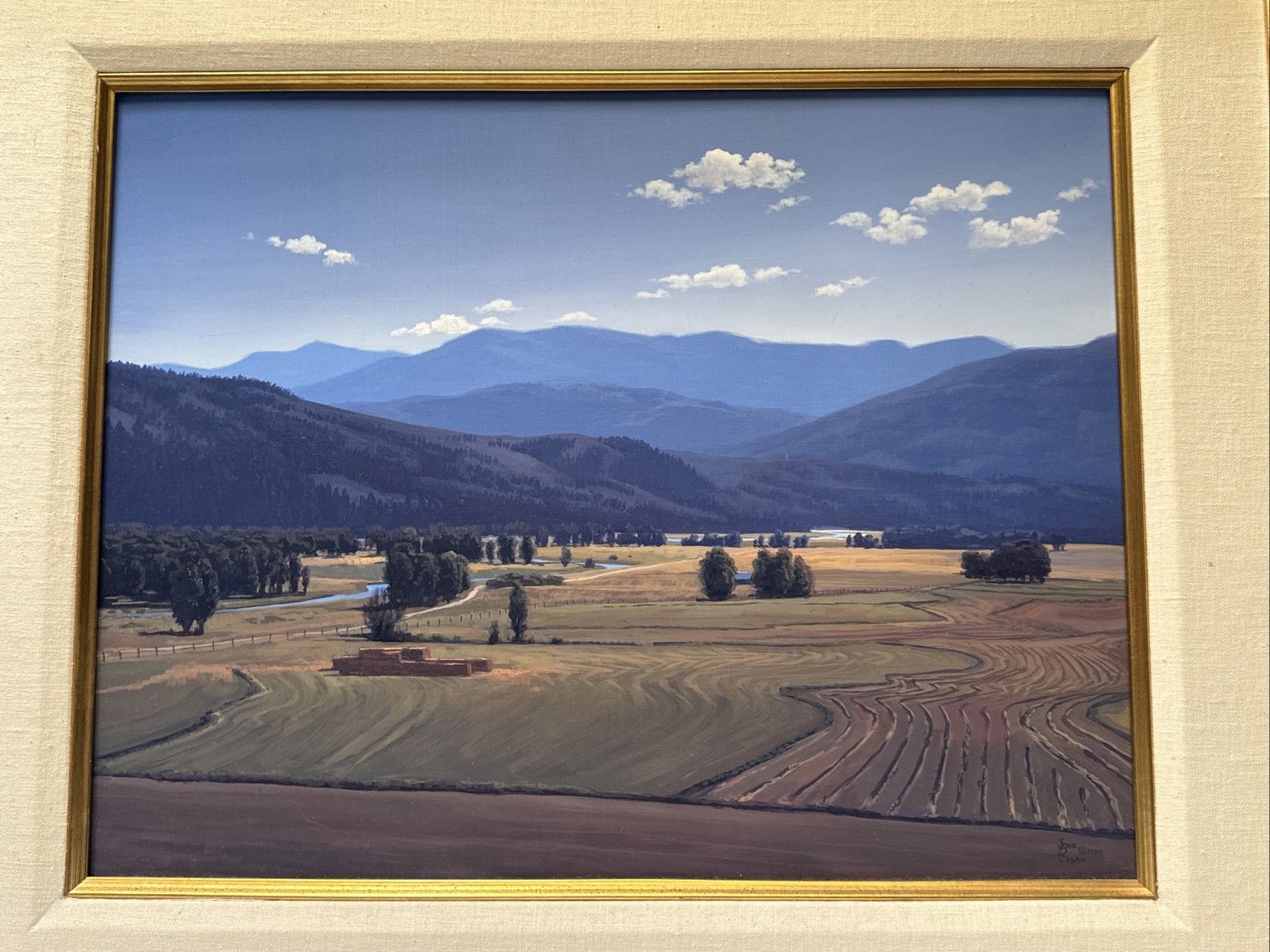 JOHN D COGAN PAINTING LANDSCAPE REALISTIC REALISM AMERICAN PLEIN AIR FAMOUS OIL