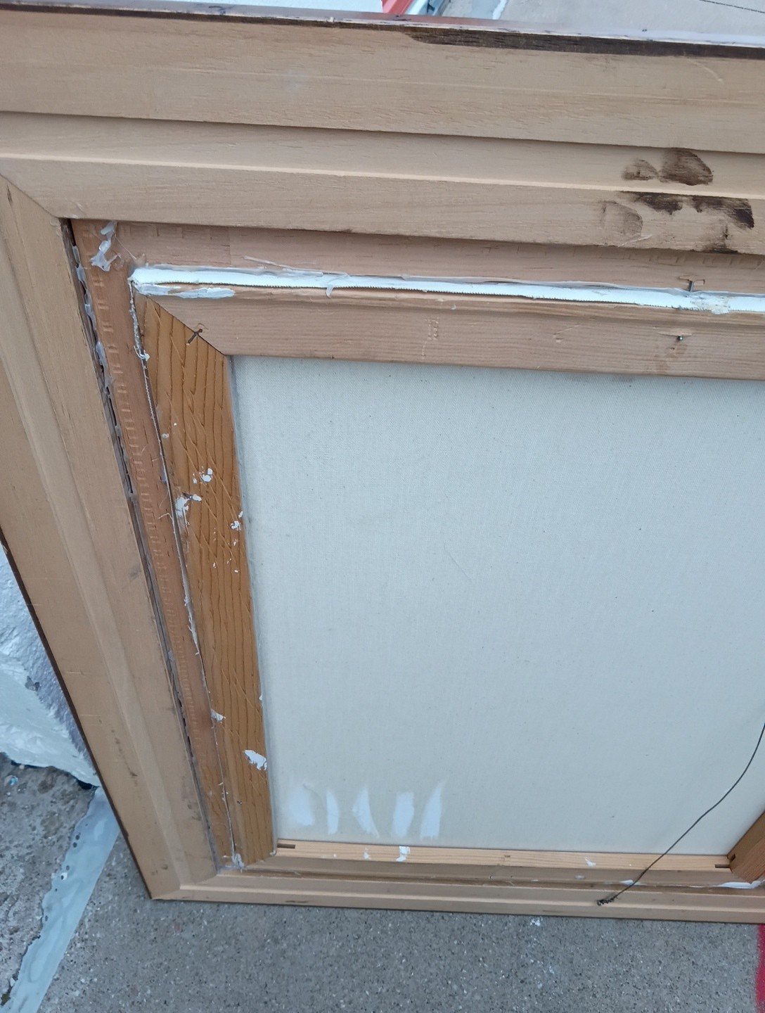 Bruce Greene Large Original Painting On Canvas With Wood Frame 1984 27.5×21.5
