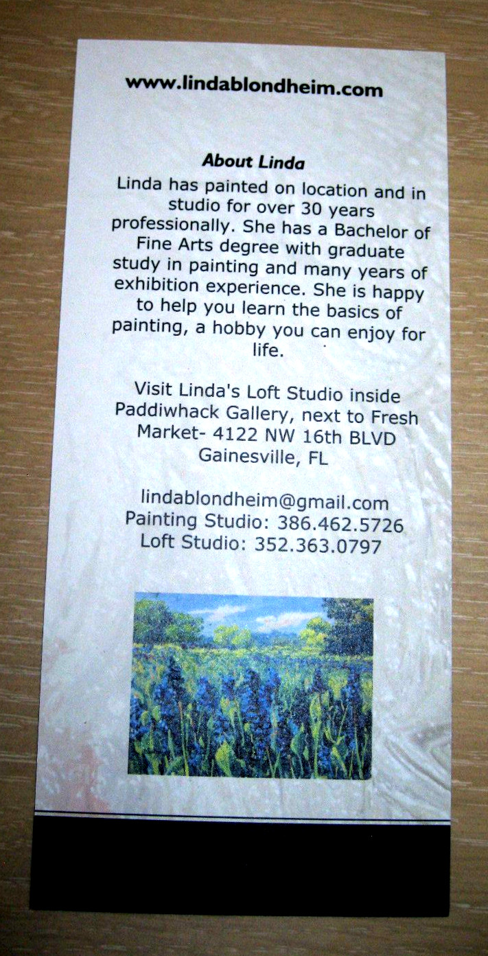 Signed Landscape Acrylic Painting on Board 8 x 10″
