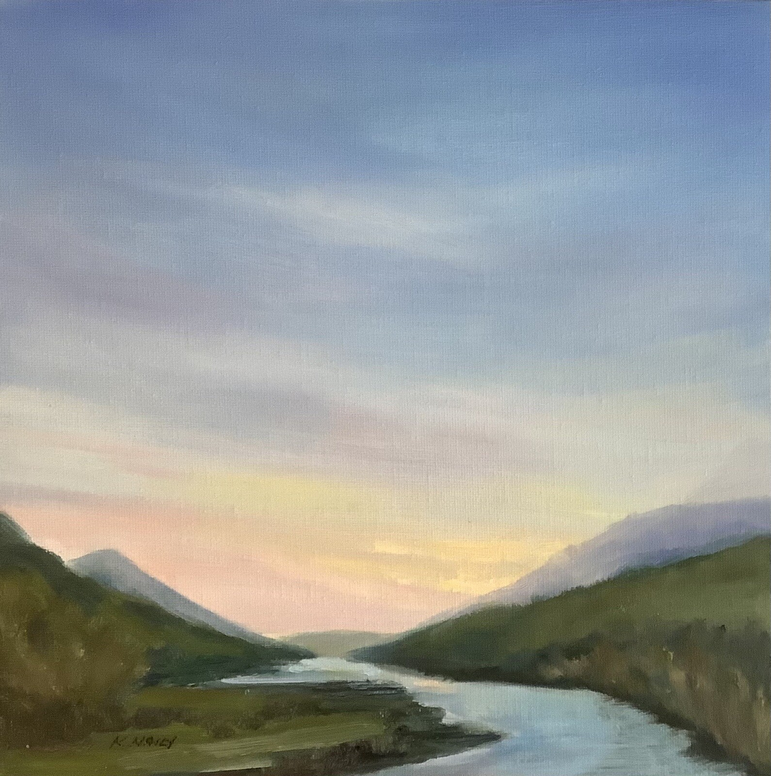 ORIGINAL One Of A Kind, Oil Painting 10”x 10” Landscape On Canvas Panel