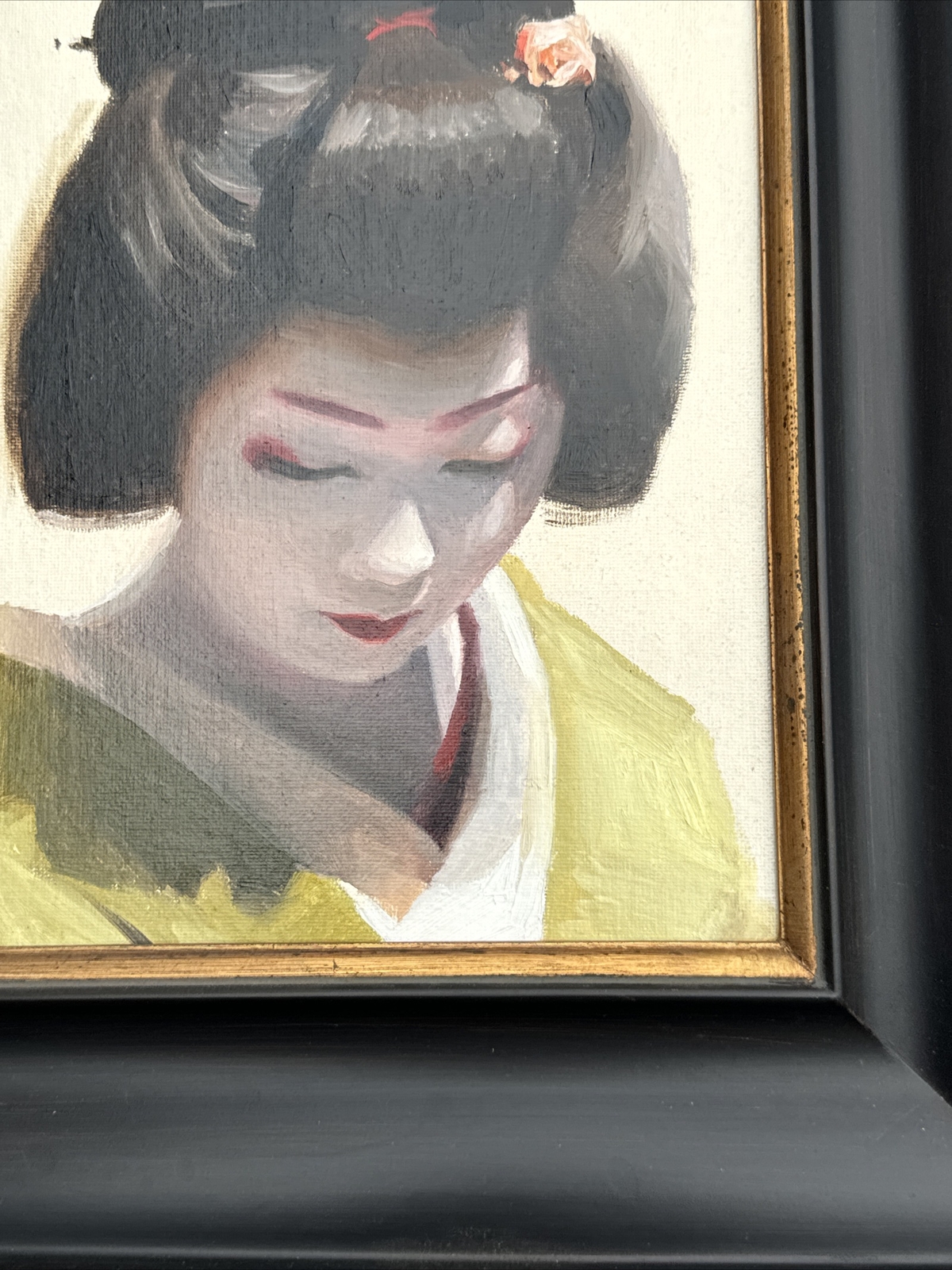 PHIL COUTURE PAINTING PORTRAIT LISTED FAMOUS JAPANESE WOMAN PRETTY FEMALE MODEL
