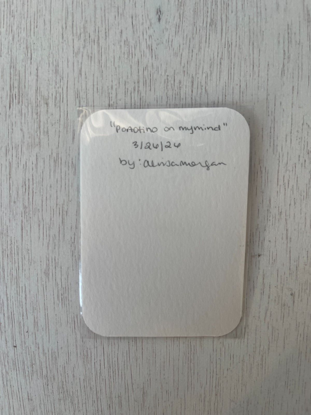 Original Watercolor ACEO «Portofino on my mind» signed by alissamorgan