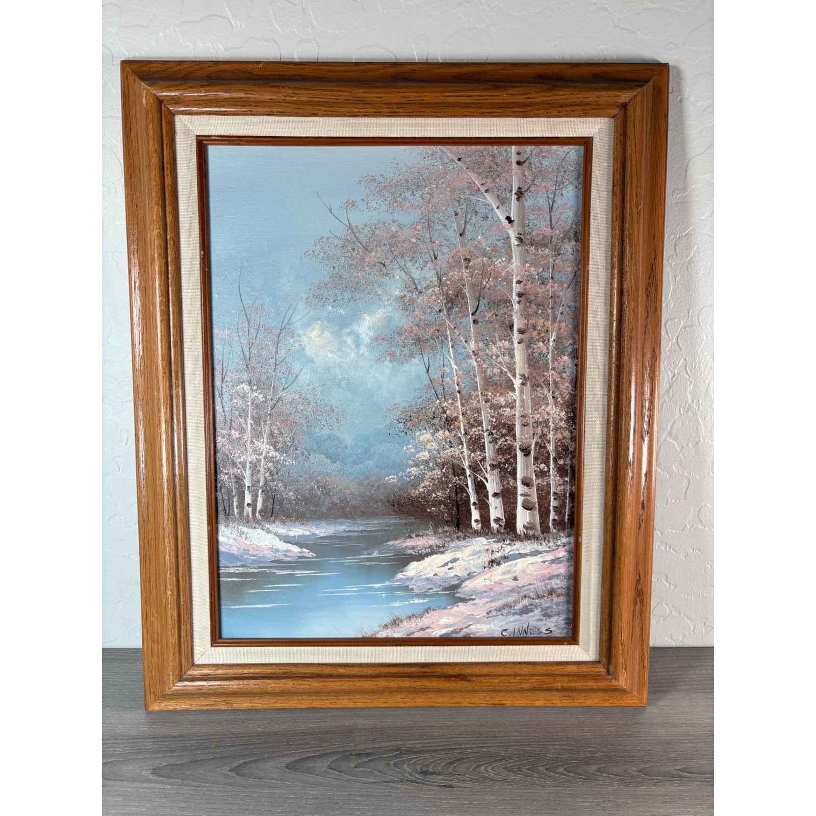Clara C Inness Signed Original Painting- Landscape Art American Artist 1874-1932
