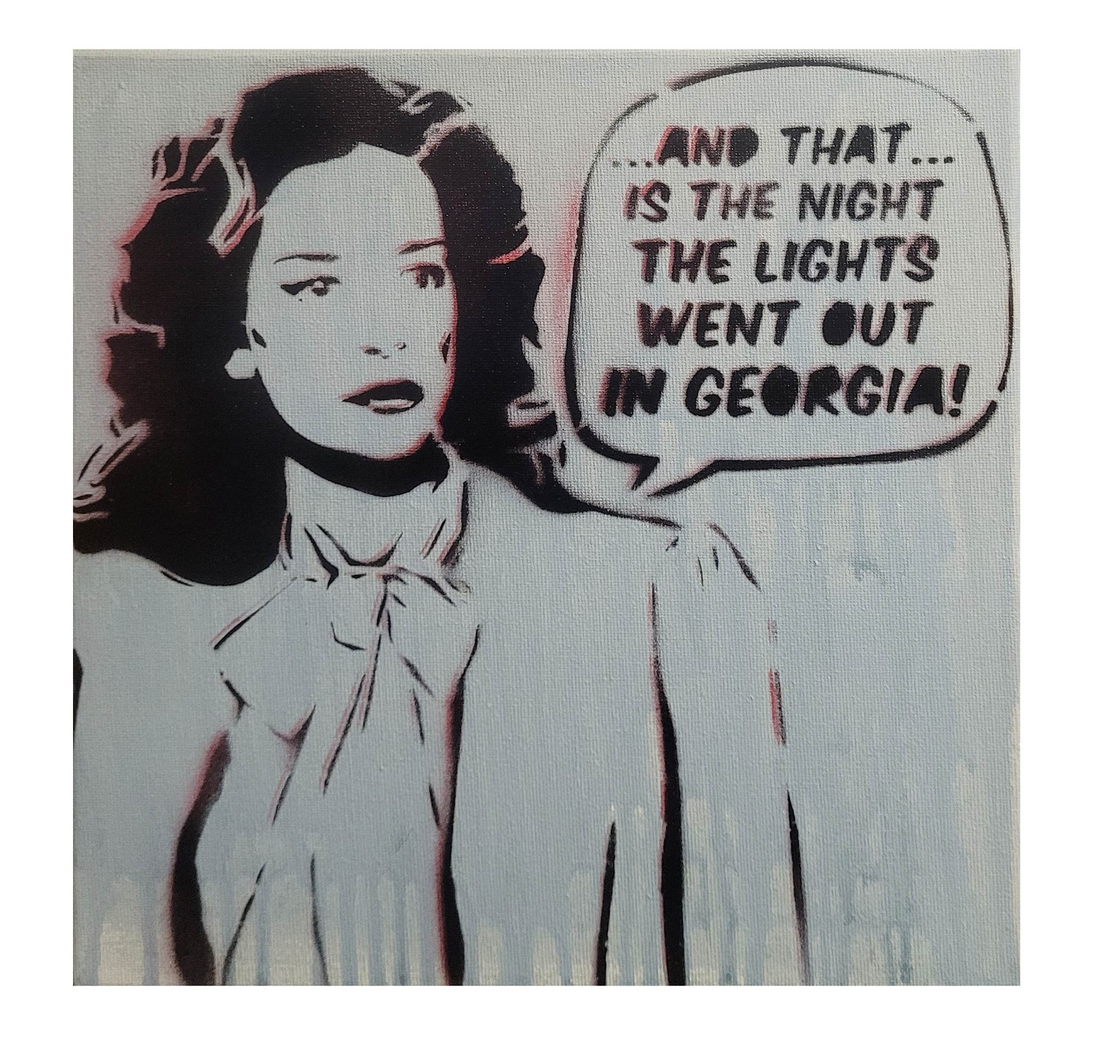 Designing Women Art, Julia Sugarbaker painting, graffiti art