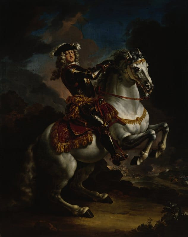 oil painting handpainted on canvas- Elector Johann Wilhelm on Horseback (1703)