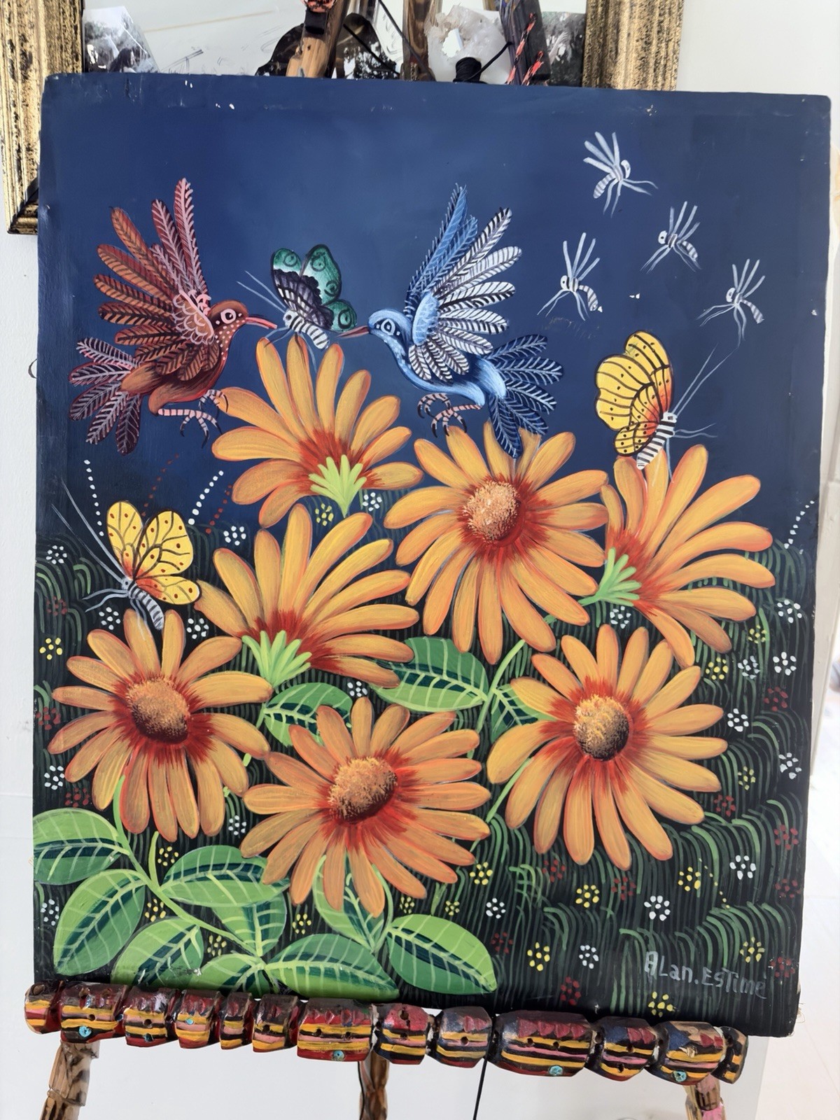 ORIGINAL PAINTING (not A Print) With Aland Estime Signature.