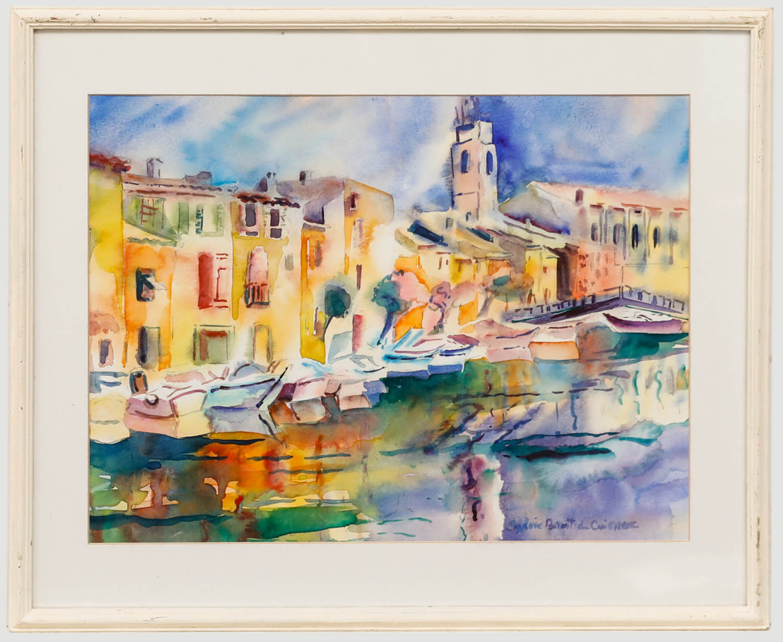 Sylvie Benoit – 20th Century Watercolour, Venetian Canal