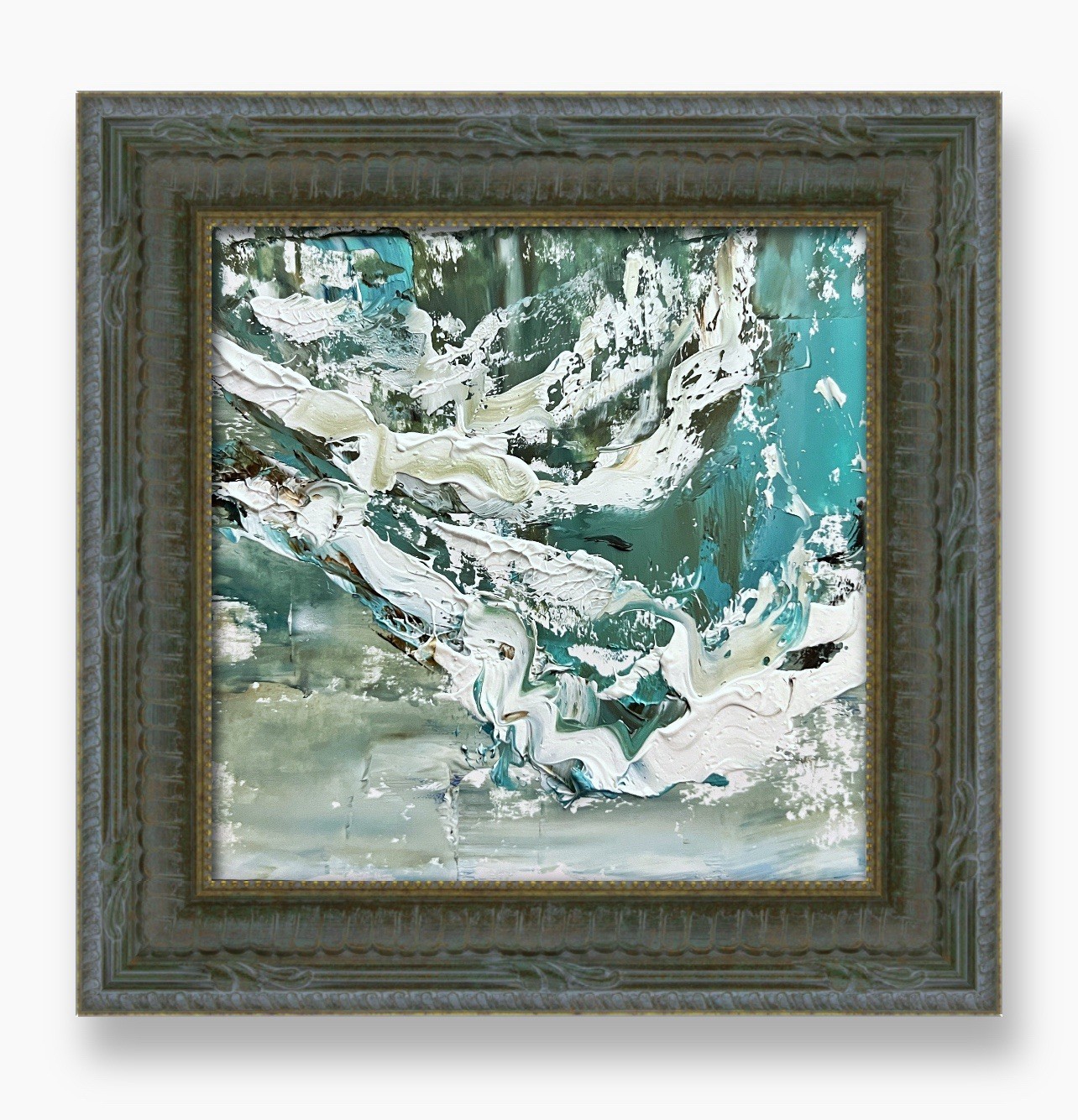 Miami Beach Minimalist Art Framed Decor • Abstract Seascape Contemporary Artwork