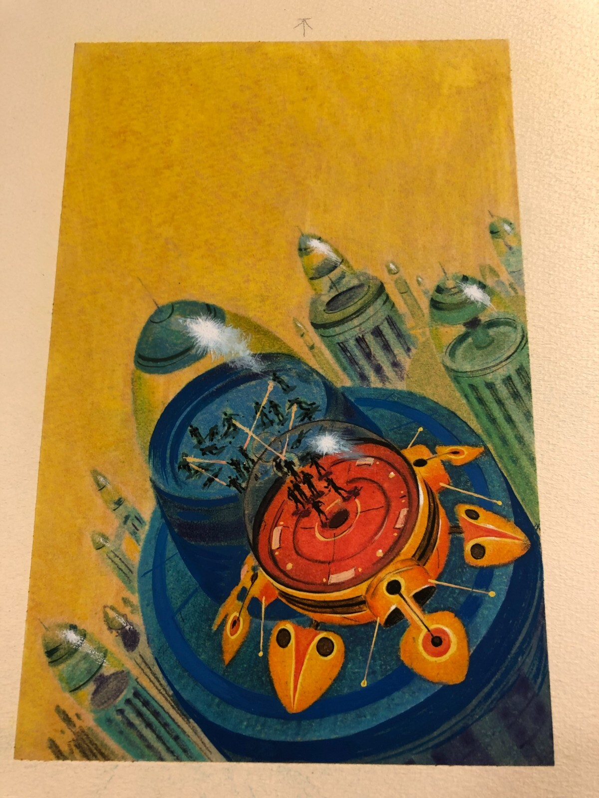 Davis Meltzer Original Published Paperback Cover Illustration Art Sci Fi ’72