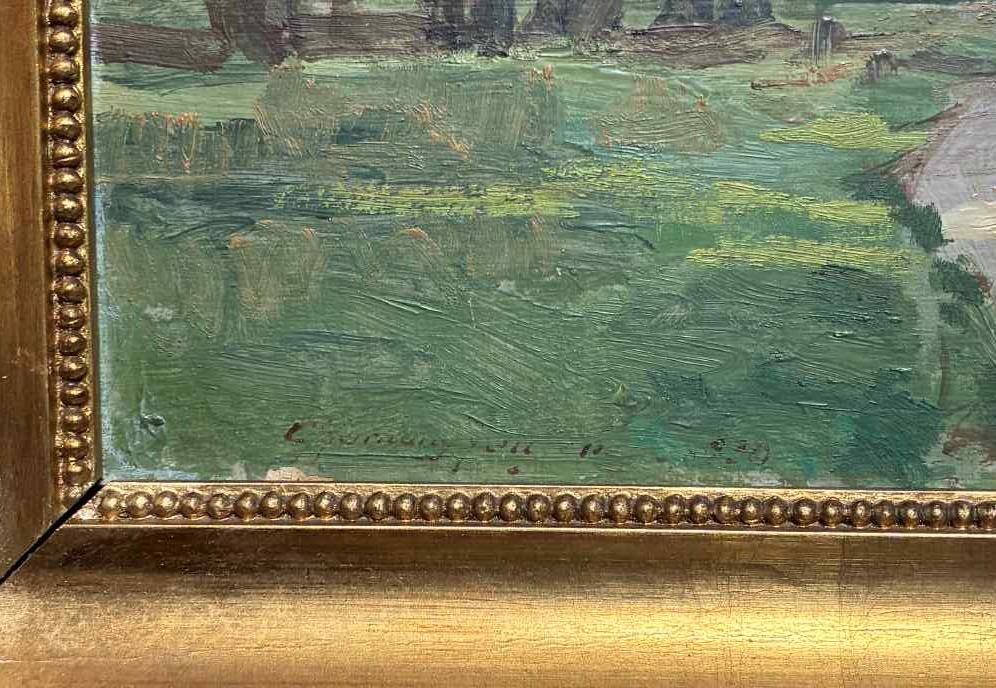 Hornung-Jensen (1882) Figures in Summer Landscape. Dated 1930.– COA