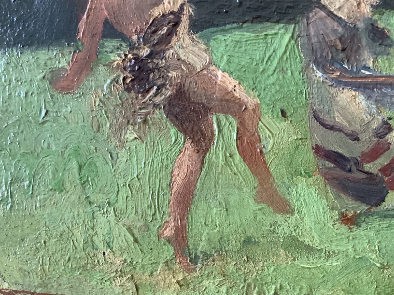 19th Century Impressionism Winslow HOMER ? Rare Native American Dance Oil Canvas