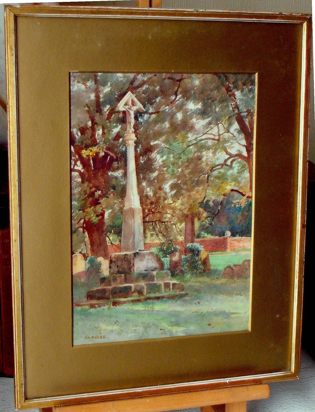 A WAR MEMORIAL WATERCOLOUR c1910 JOHN GUTTERIDGE SYKES BRITISH SCHOOL