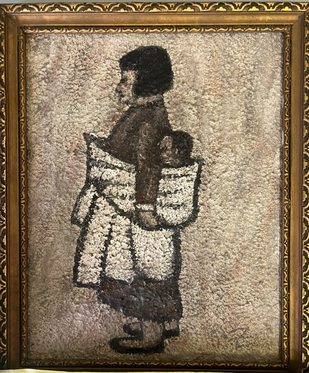 PARK SOO-KEUN | Girl taking care of baby (Made in the 1950’s – Korean)