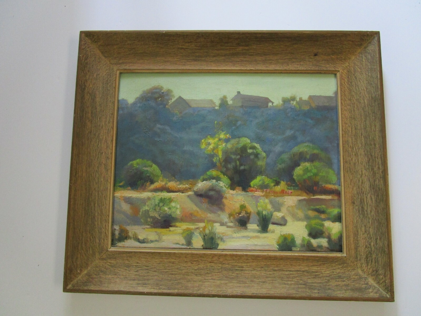 ANTIQUE EARLY CALIFORNIA PLEIN AIR PAINTING SUNSET MYSTERY ARTIST IMPRESSIONISM
