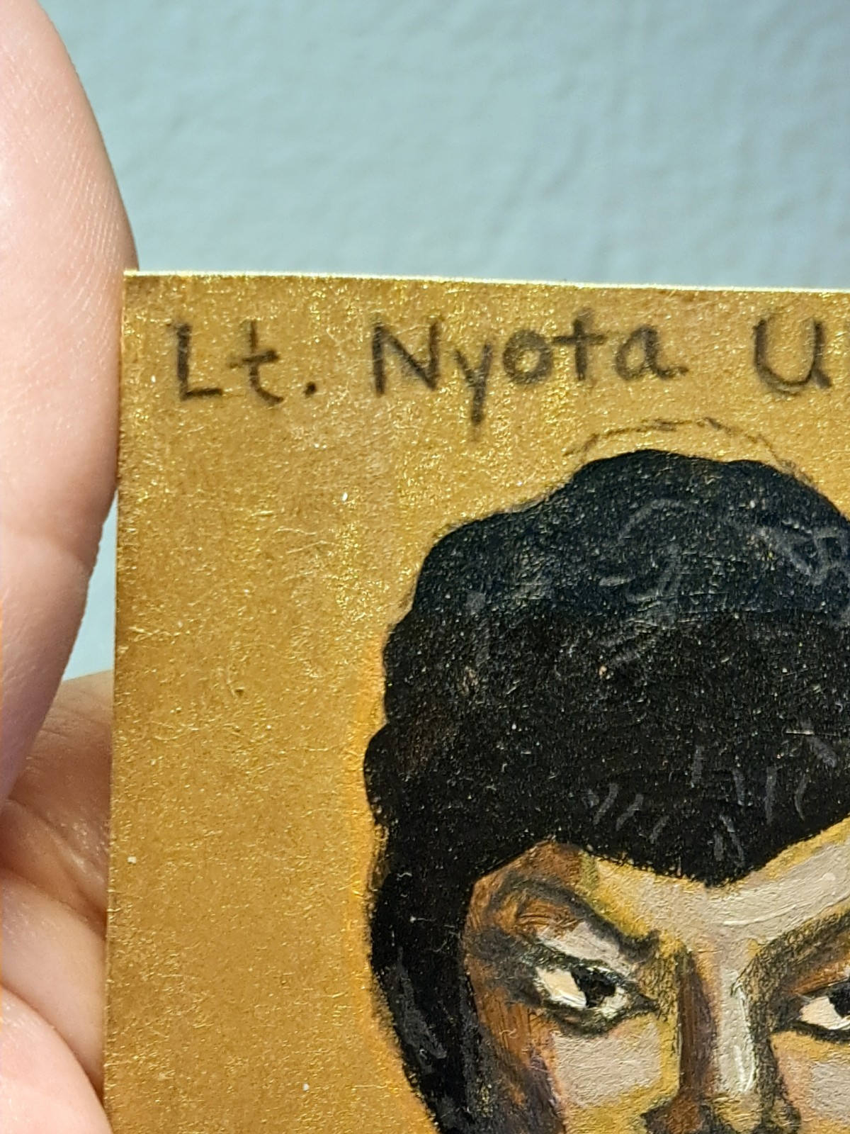 aceo original art card acrylic ink «Lt. Uhura, Star Trek» (ooak) Limit 1/1
