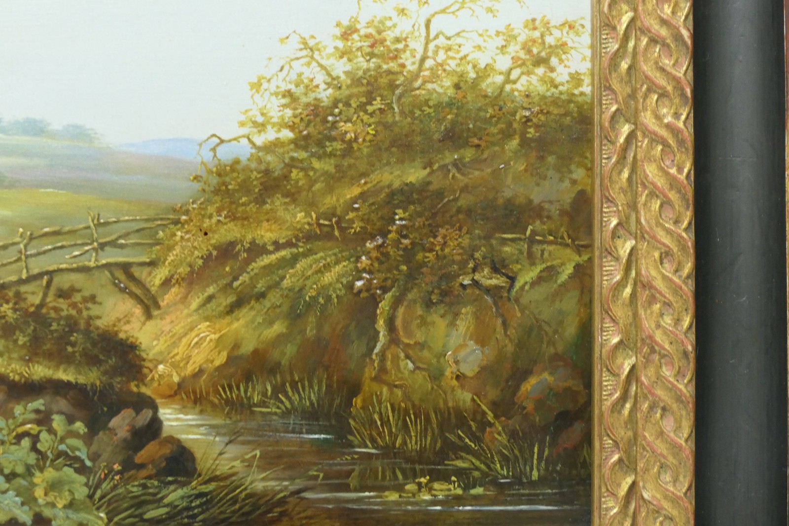 Johann Wilhelm Cordes Landscape Painting Oil on Oak 36.0 x 25.5 cm