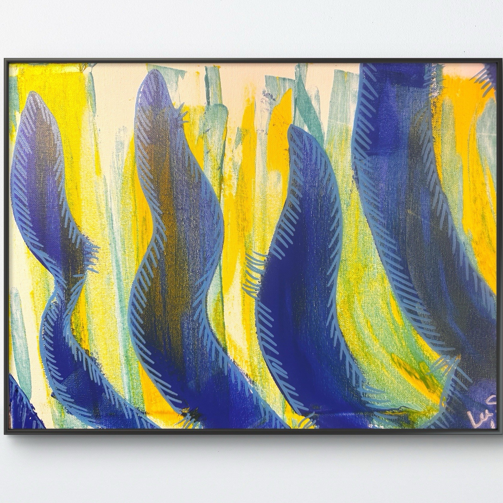 Original Abstract Expressionism 12×16 Handmade Signed Modern Unique Fine Art 238