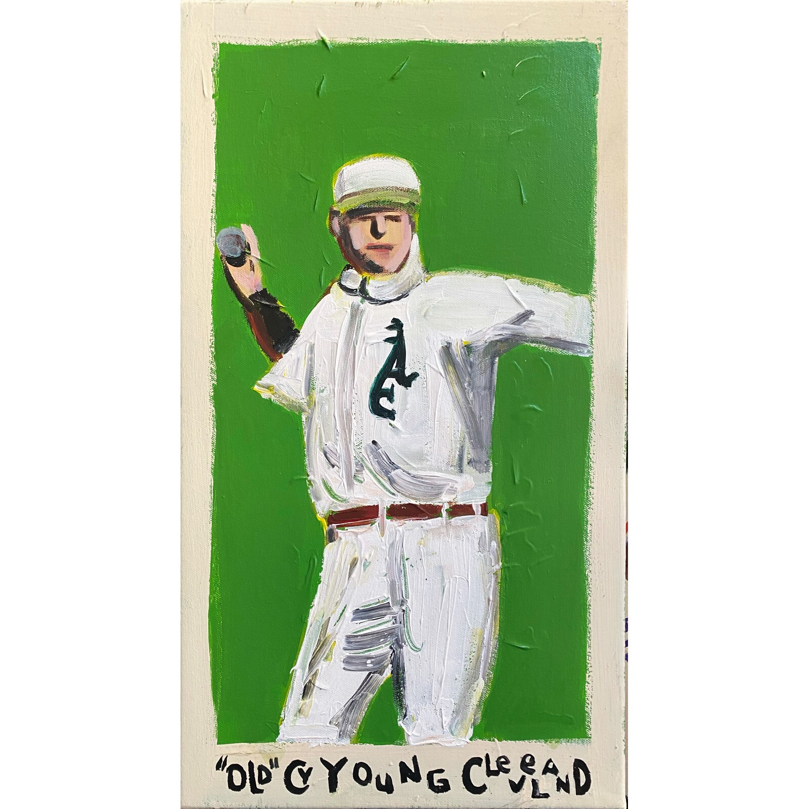 Cy Young – Acrylic on Canvas 12x20in @elsantosworld Sergio Santos Original
