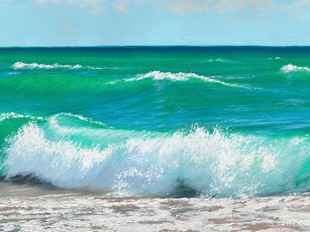SEA PEACE II – Original Oil Painting 18″x14″ | SEA PEACE Series | NO FRAME