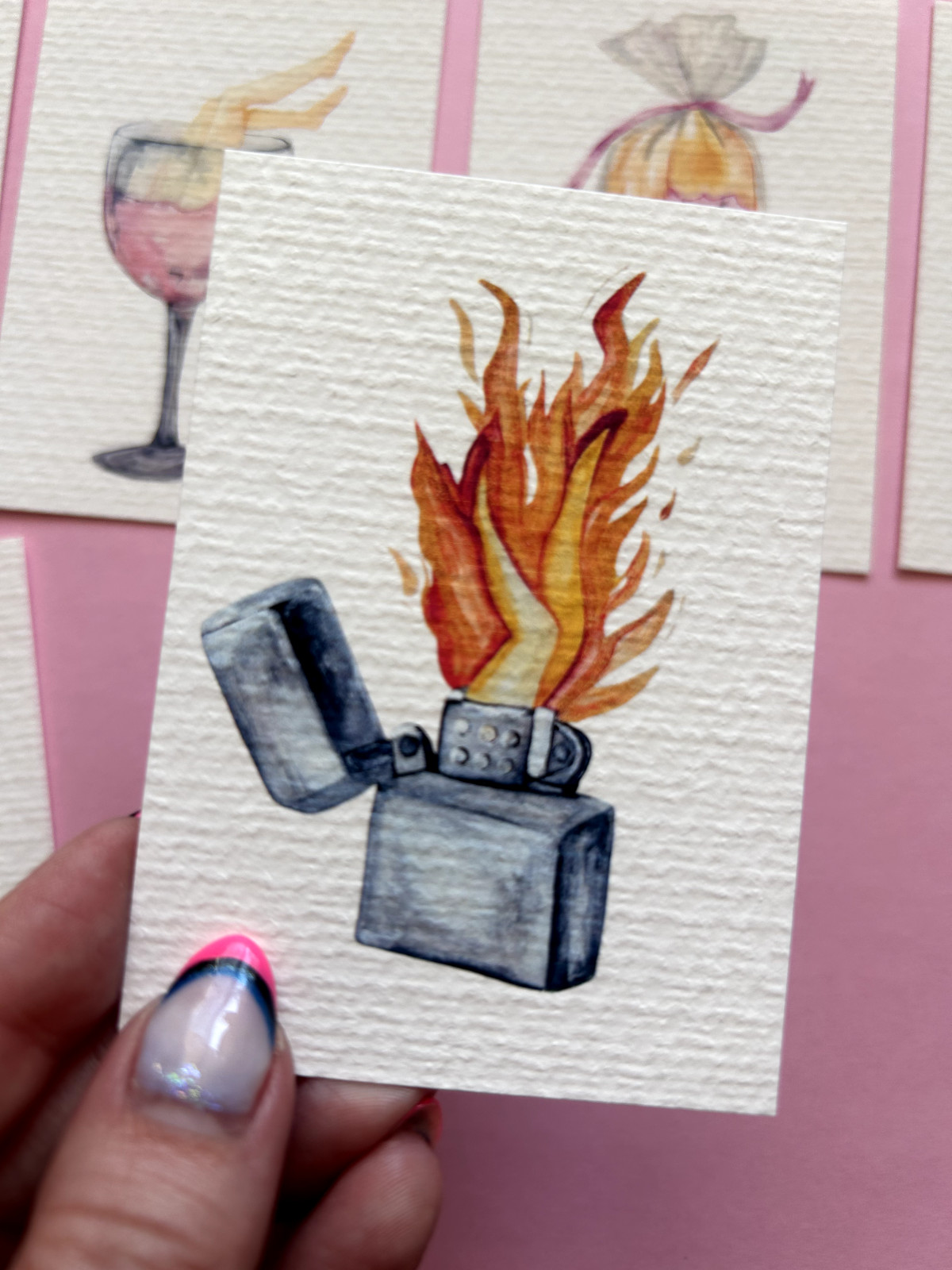 ACEO Edition- Print Sawyer Crane Leg Series Lighter Fire zippo Sexy feminist