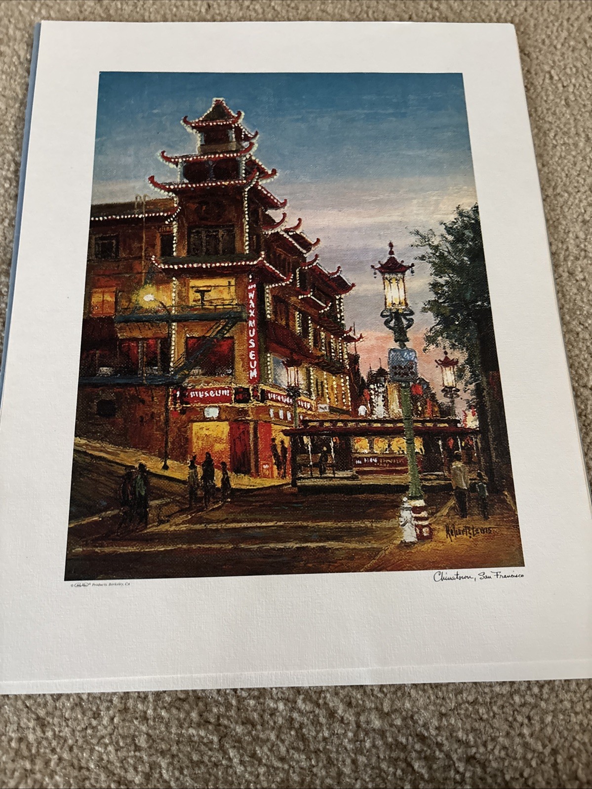 Original Oil Lithographs San Francisco