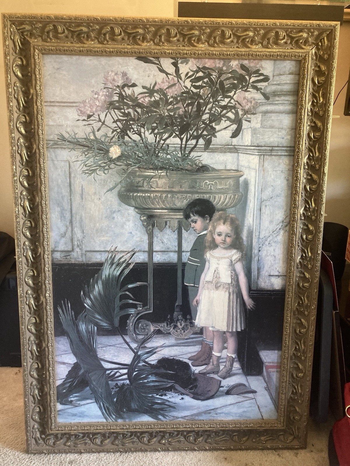 VERHAS-BROKEN FLOWER POT PAINTING