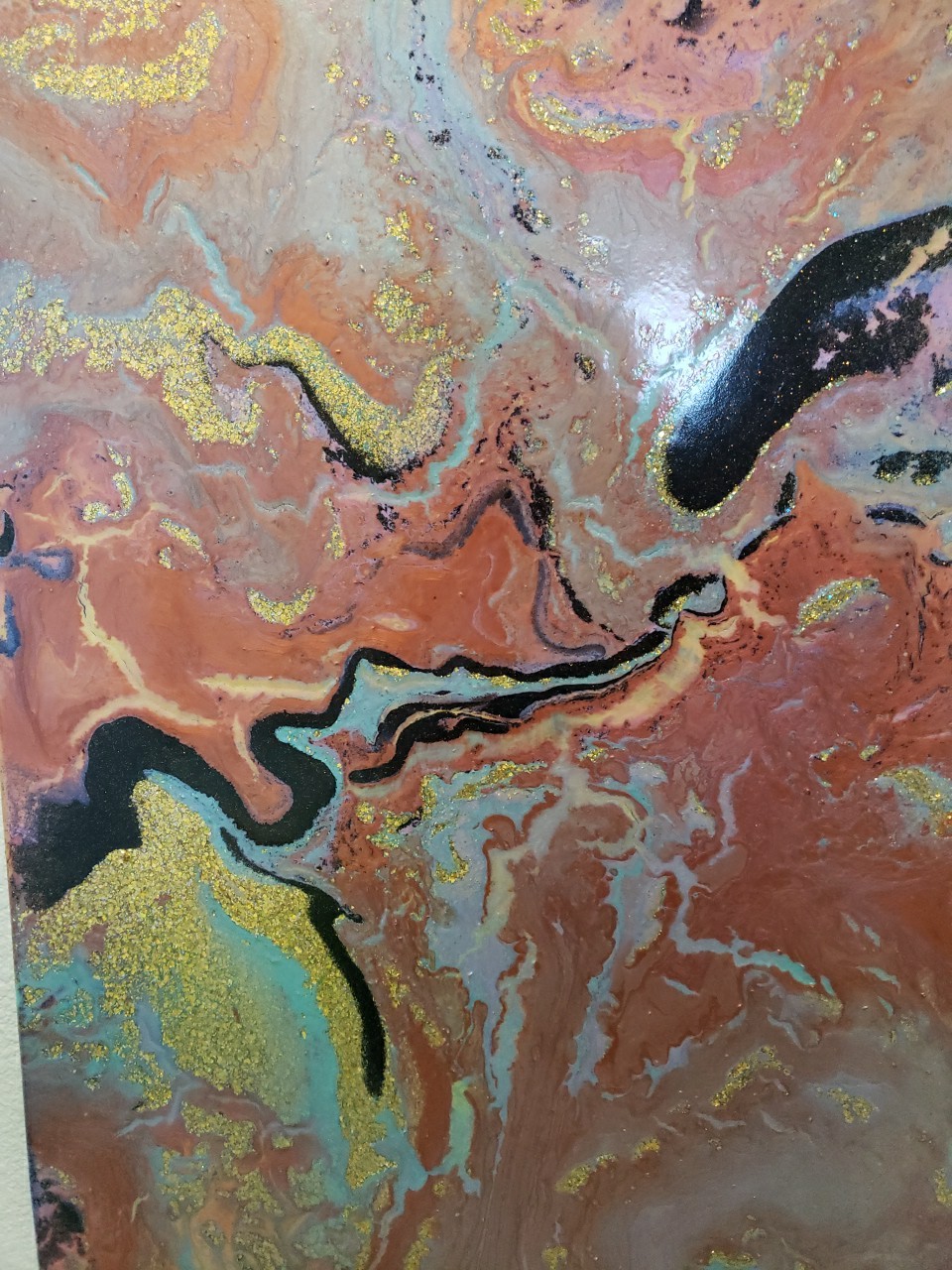 Paint Pour Gloss Finish